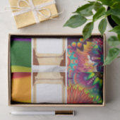 Staafpapier Floral Stripes Tissuepapier (Geschenk)