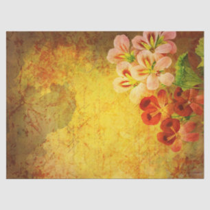Staafpapier voor de ontkoppeling van Floral Grunge Tissuepapier