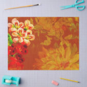 Staafpapier voor de ontkoppeling van Floral Grunge Tissuepapier (Craft)