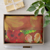 Staafpapier voor de ontkoppeling van Floral Grunge Tissuepapier (Geschenk)