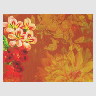 Staafpapier voor de ontkoppeling van Floral Grunge Tissuepapier