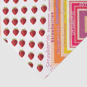 Staafpapierstroop, aardbei tissuepapier (Detail)