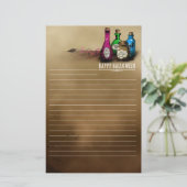 Staafpotten voor heksen briefpapier (Staand voorkant)