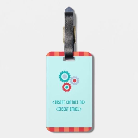  staafrobot Speelgoed voor kinderen Bagagelabel (Achterkant verticaal)