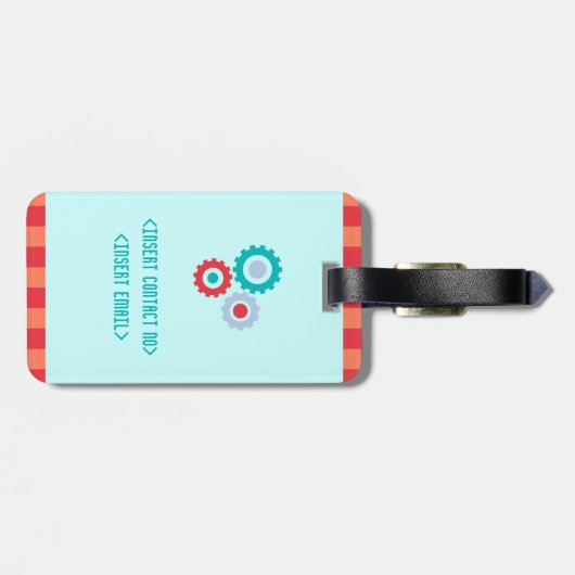 staafrobot Speelgoed voor kinderen Bagagelabel (Achterkant horizontaal)