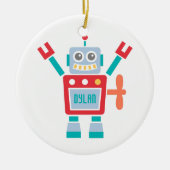  staafrobot Speelgoed voor kinderen kamer Keramisch Ornament (Voorkant)