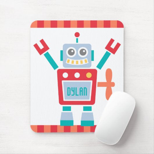  staafrobot Speelgoed voor kinderen Muismat (Met muis)