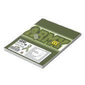 Staafroosters voor militaire geviering van het Sno Notitieblok (Linkerzijde)