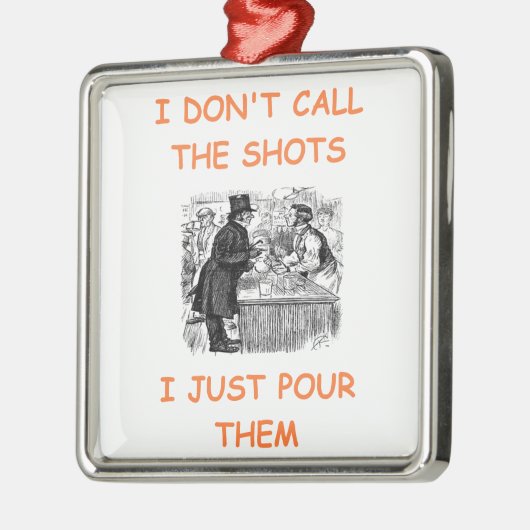 staaftender metalen ornament (Links)