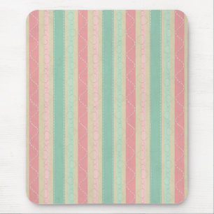 Staafvormig elegant girly trendy vintage strepen p muismat