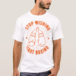 Staakt bij het begin koken t-shirt