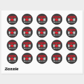 STAakt HET VUUR NU watermeloen Ronde Sticker (Vel)