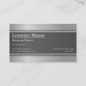 Staal/aluminium-Visitekaartje Visitekaartje (Achterkant)