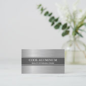 Staal/aluminium-Visitekaartje Visitekaartje (Staand voorkant)