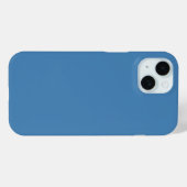 Staal Blauw Grijs Effen Kleur Case-Mate iPhone Case (Achterkant (horizontaal))