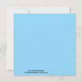 Staal Blauw Grijs Effen Kleur Kaart (Achterkant)