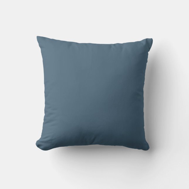 STAAL - Blauw Stevige Kleur Kussen (Voorkant)