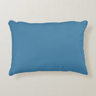 Staal Blauw Vaste, blanco kleur Accent Kussen