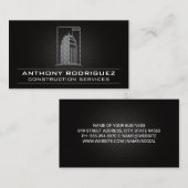 Staal Building Logo | Bouwkraan Visitekaartje (Voorkant / Achterkant)