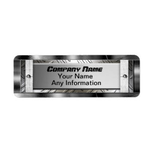 Staal Diamant Patroon Metalen Labels