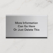 Staal Diamond Pattern Metal Visitekaartje (Achterkant)