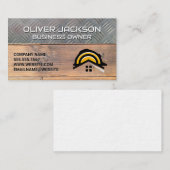 Staal en Hout | Bouwer Logo Visitekaartje (Voorkant / Achterkant)