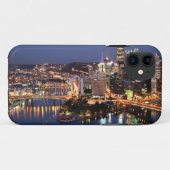 Staal en Indigosandwich Case-Mate iPhone Case (Achterkant (horizontaal))