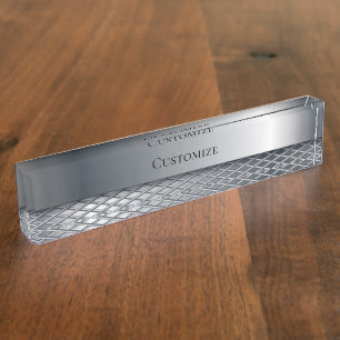 Staal en metaalvlees Modern Naambordje