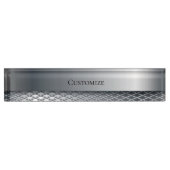 Staal en metaalvlees Modern Naambordje (Voorkant)