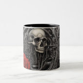 Staal en rozen 022 tweekleurige koffiemok (Center)