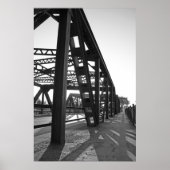 Staal en schaduwen poster (Voorkant)