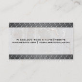 Staal en steen | Reparator voor carpingbouw Visitekaartje (Achterkant)