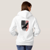 Staal en strepen hoodie (Achterkant volledig)