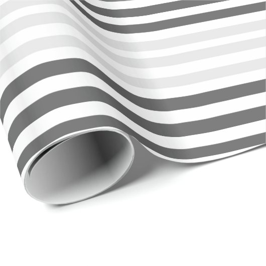 Staal en Zilver Gestreept Inpakpapier (Rol Hoek)
