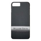 Staal gestreept donker metaal Case-Mate iPhone case (Achterkant)