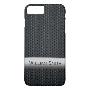 Staal gestreept donker metaal Case-Mate iPhone case