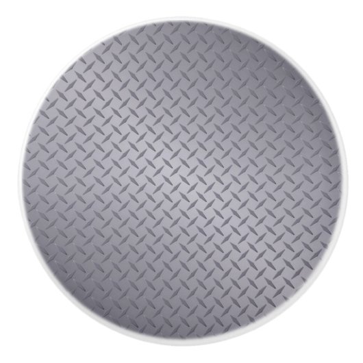 Staal Grijs Diamant Plaat Keramische Knop (Voorkant)