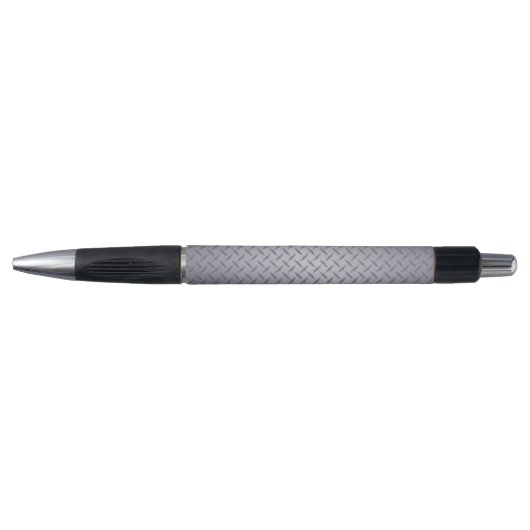 Staal Grijs Diamant Plaat Pen (Voorkant)
