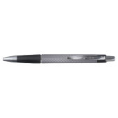 Staal Grijs Diamant Plaat Pen (Achterkant)