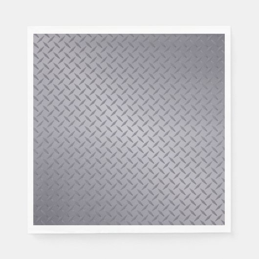 Staal Grijs Diamant Plaat Servetten (Voorkant)