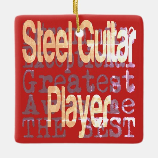 Staal Guitar Player Extraordinaire Keramisch Ornament (Voorkant)