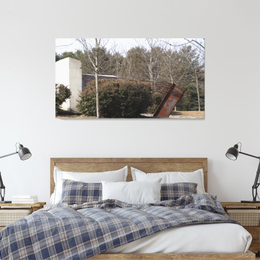 Staal I-Beam uit 911 Canvas Afdruk (Insitu (Slaapkamer))