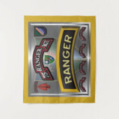 Staal Lijst 75e Ranger Regiment Wandkleed (Voorkant)