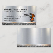 Staal | Metaal | Boor Logo Visitekaartje (Voorkant / Achterkant)