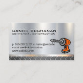 Staal | Metaal | Boor Logo Visitekaartje (Voorkant)