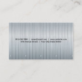 Staal | Metalen achtergrondverlichting Visitekaartje (Achterkant)