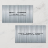 Staal | Metalen achtergrondverlichting Visitekaartje (Voorkant / Achterkant)