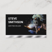 Staal Metallic Metal Works Welder Visitekaartje (Voorkant)