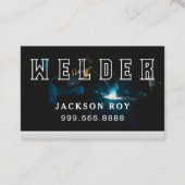 Staal Metallic Metal Works Welder Visitekaartje (Voorkant)
