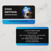 Staal Metallic Metal Works Welder Visitekaartje (Voorkant / Achterkant)